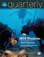 INA’s magazine about underwater archaeology