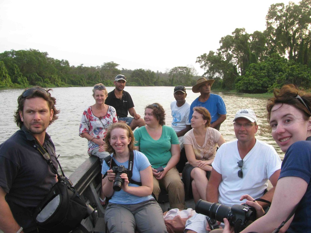 Intrepid river safari members.  Photo by Laura White.