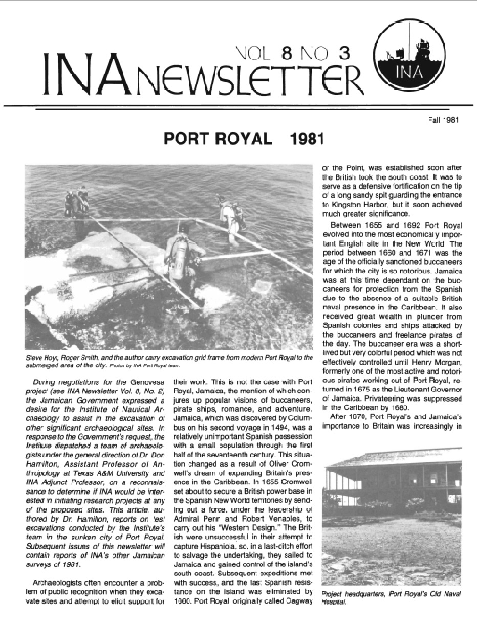 INA Quarterly 8.3/4 Fall/Winter 1981
