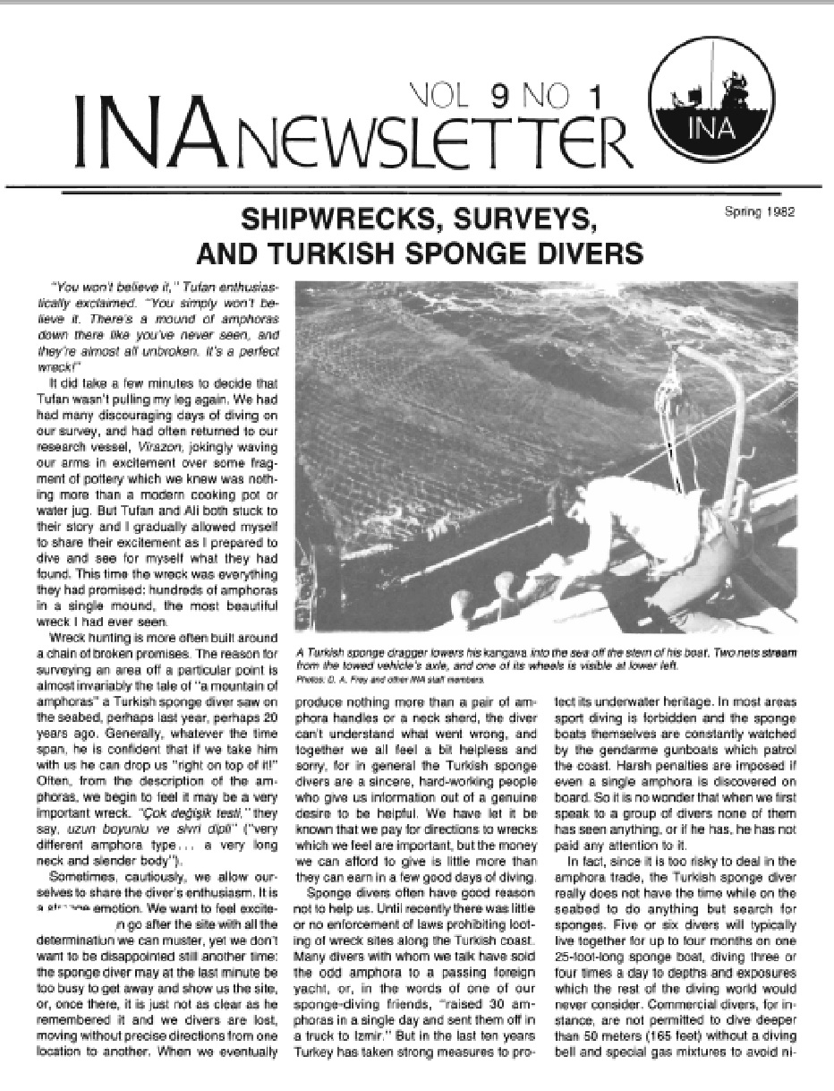 INA Quarterly 9.1 Spring 1982
