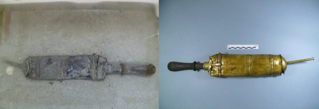 Another syringe from Punta Restelos shipwreck (poor sailors…) (Photo: V. Folgueira)