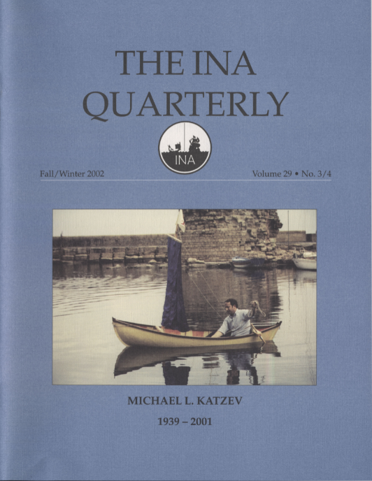 INA Quarterly 29.3/4 Fall/Winter 2002